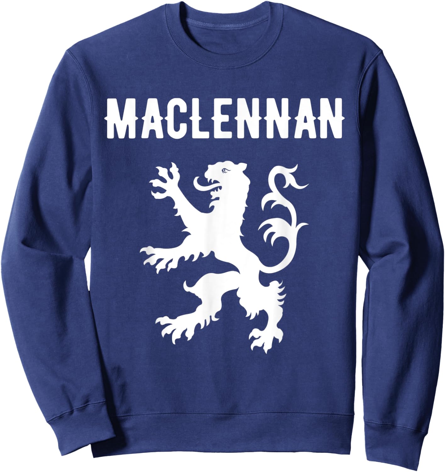 MacLennan Clan Scottish Family Name Scotland Heraldry Sweatshirt - Sweatshirt | Navy