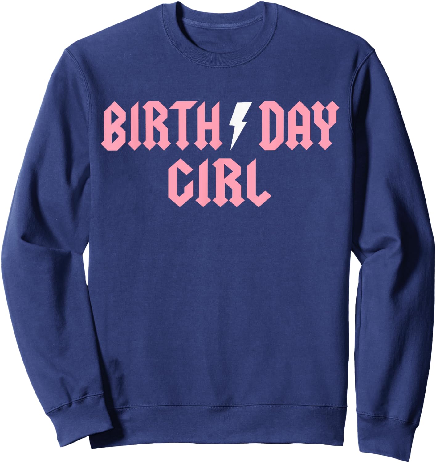 Rock n Roll Birthday Girl Birthday Rock Star Matching Family Sweatshirt - Sweatshirt | Navy