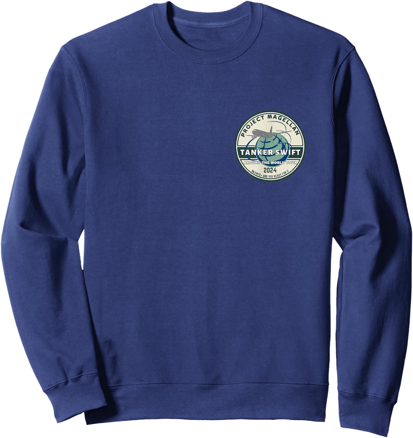 Project Magellan KC-46 Around the World Tanker Swift Sweatshirt - Sweatshirt | Navy