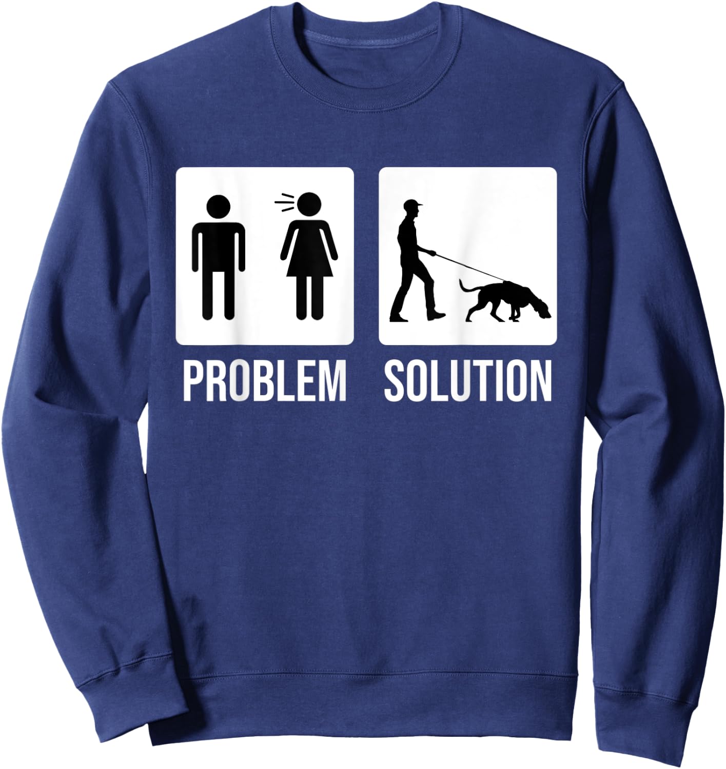 Mantrailing Mantrailer Tracking dog Sweatshirt - Sweatshirt | Navy