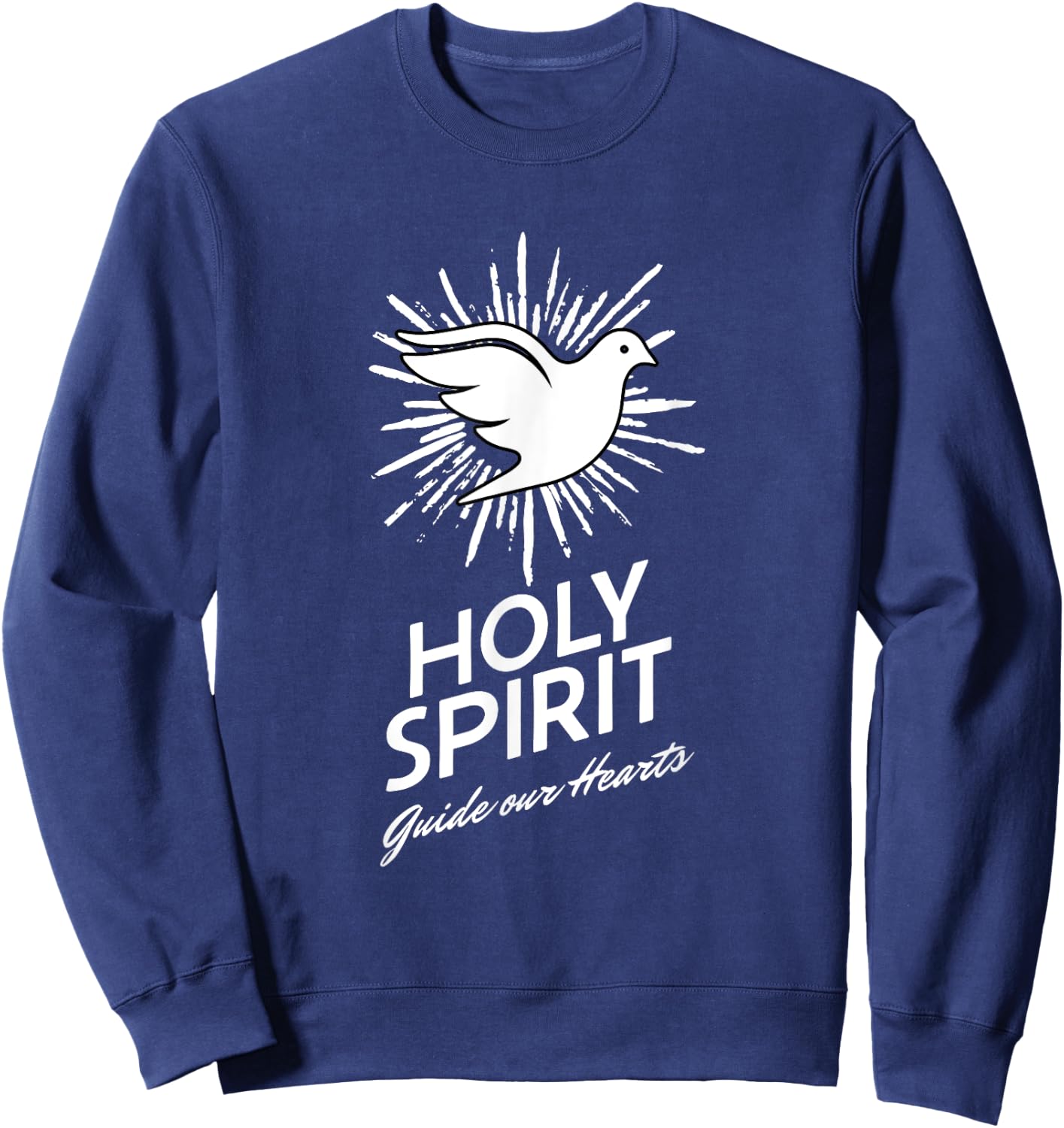 Holy Spirit Dove: Light of Faith Sweatshirt - Sweatshirt | Navy