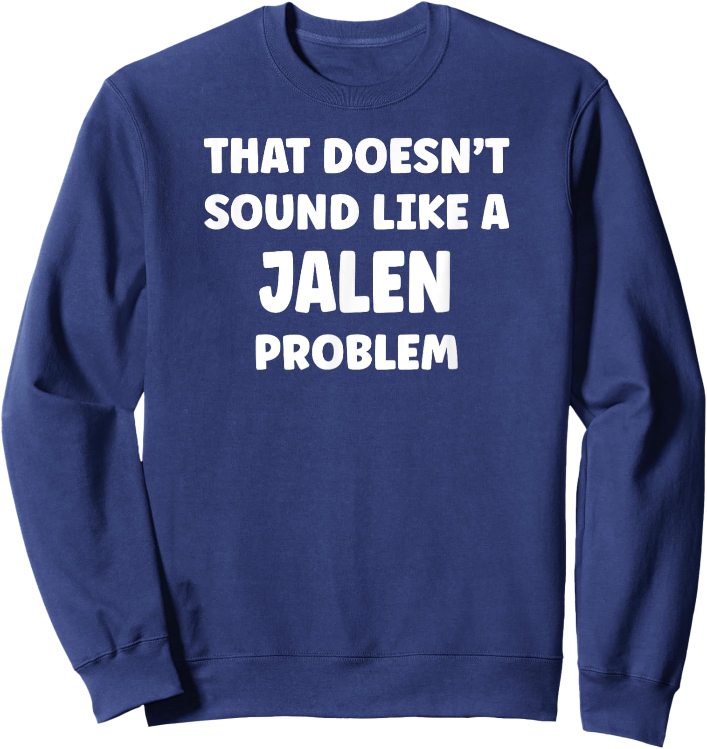 JALEN Personalized Custom Boys JALEN Name Sweatshirt - Sweatshirt | Navy