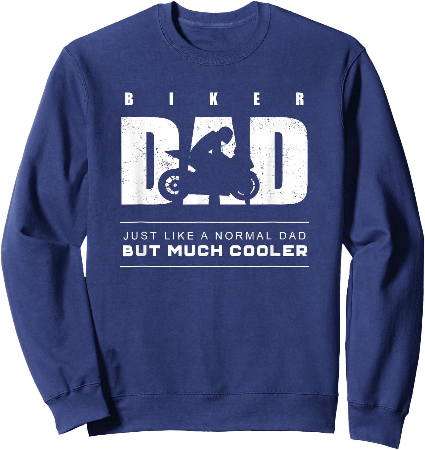 Biker Dad Motorcycle Sweatshirt - Sweatshirt | Navy