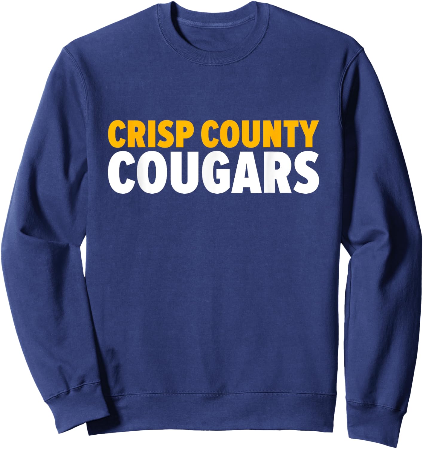 Crisp County Cougars Bold Sweatshirt - Sweatshirt | Navy