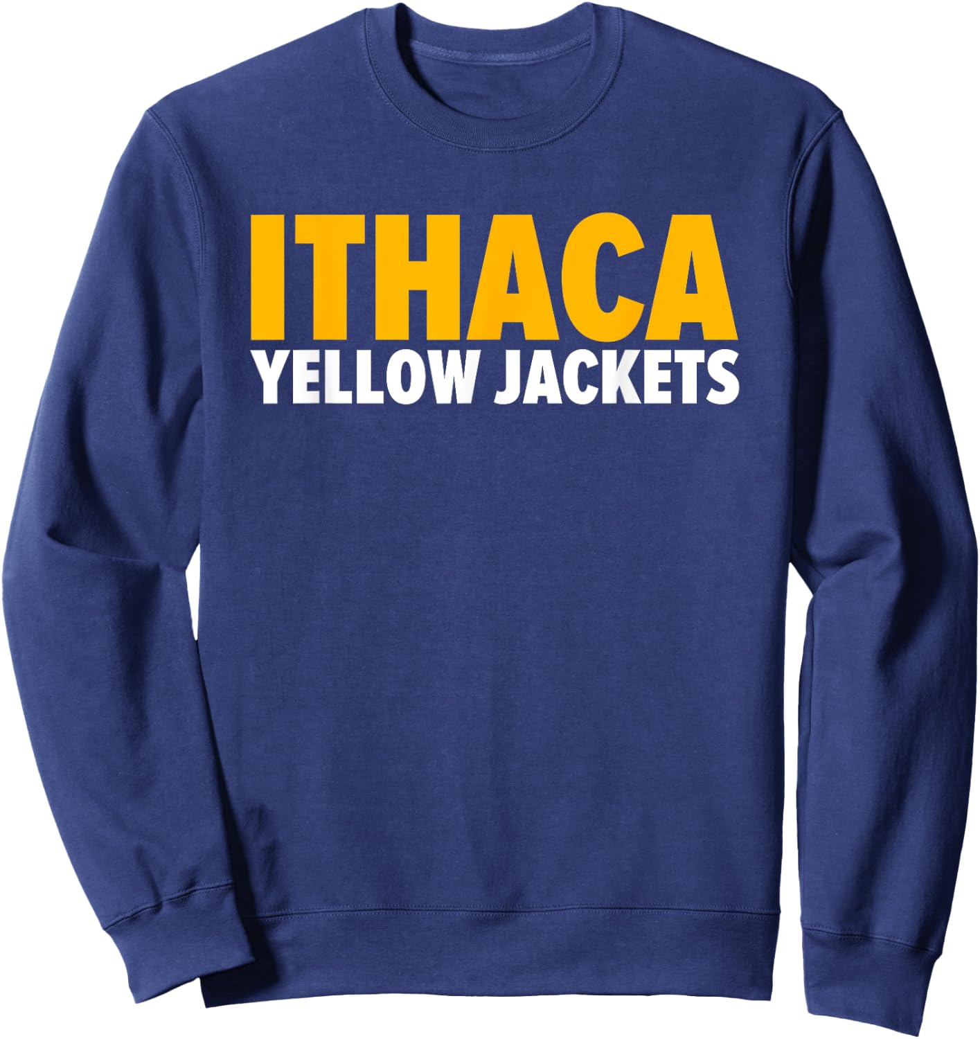 Ithaca Yellow Jackets Bold Sweatshirt - Sweatshirt | Navy