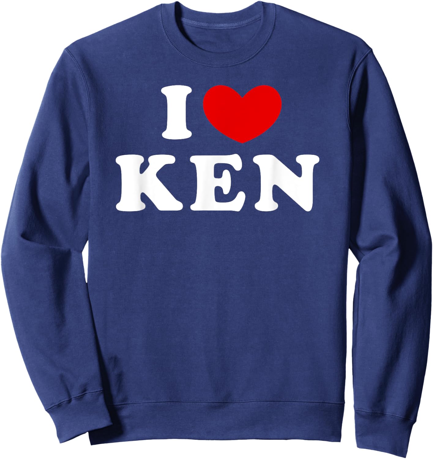 I Love Ken, I Heart Ken Sweatshirt - Sweatshirt | Navy