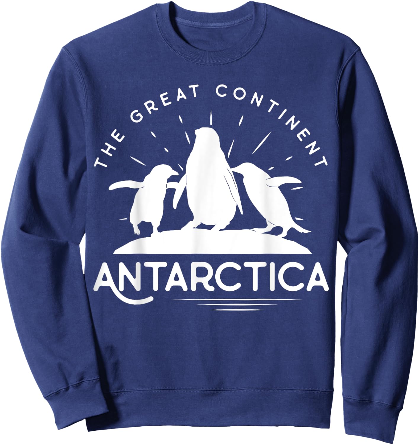 Antarctica Continent - Penguin - Penguins South Pole Sweatshirt - Sweatshirt | Navy