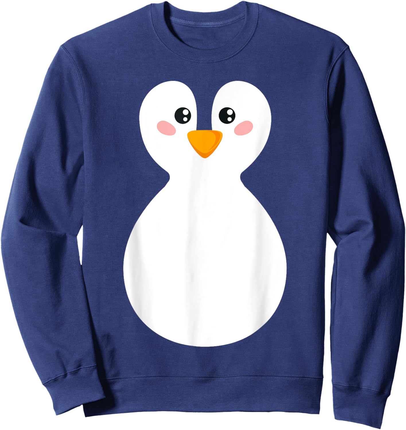 Funny lazy easy penguin costume for DIY halloween party Sweatshirt - Sweatshirt | Navy