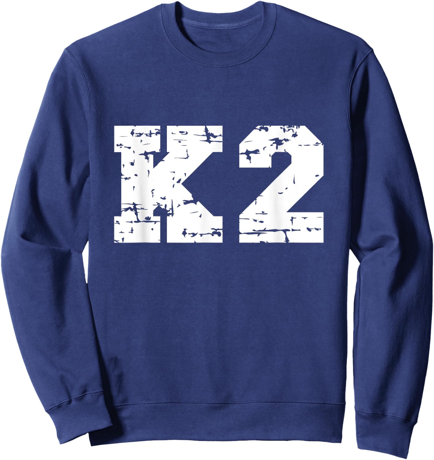 K2 Souvenir / K2 Mountain Climber / Modern Font Design Sweatshirt - Sweatshirt | Navy