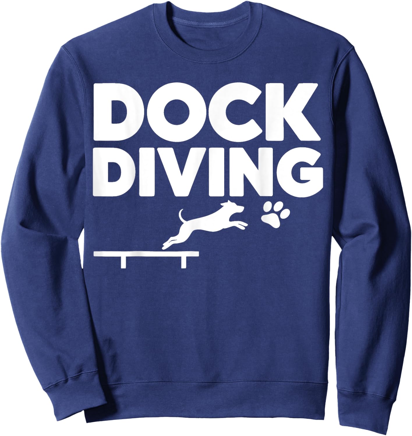 Dock Diving Dog Dock Diving Sweatshirt - Sweatshirt | Navy