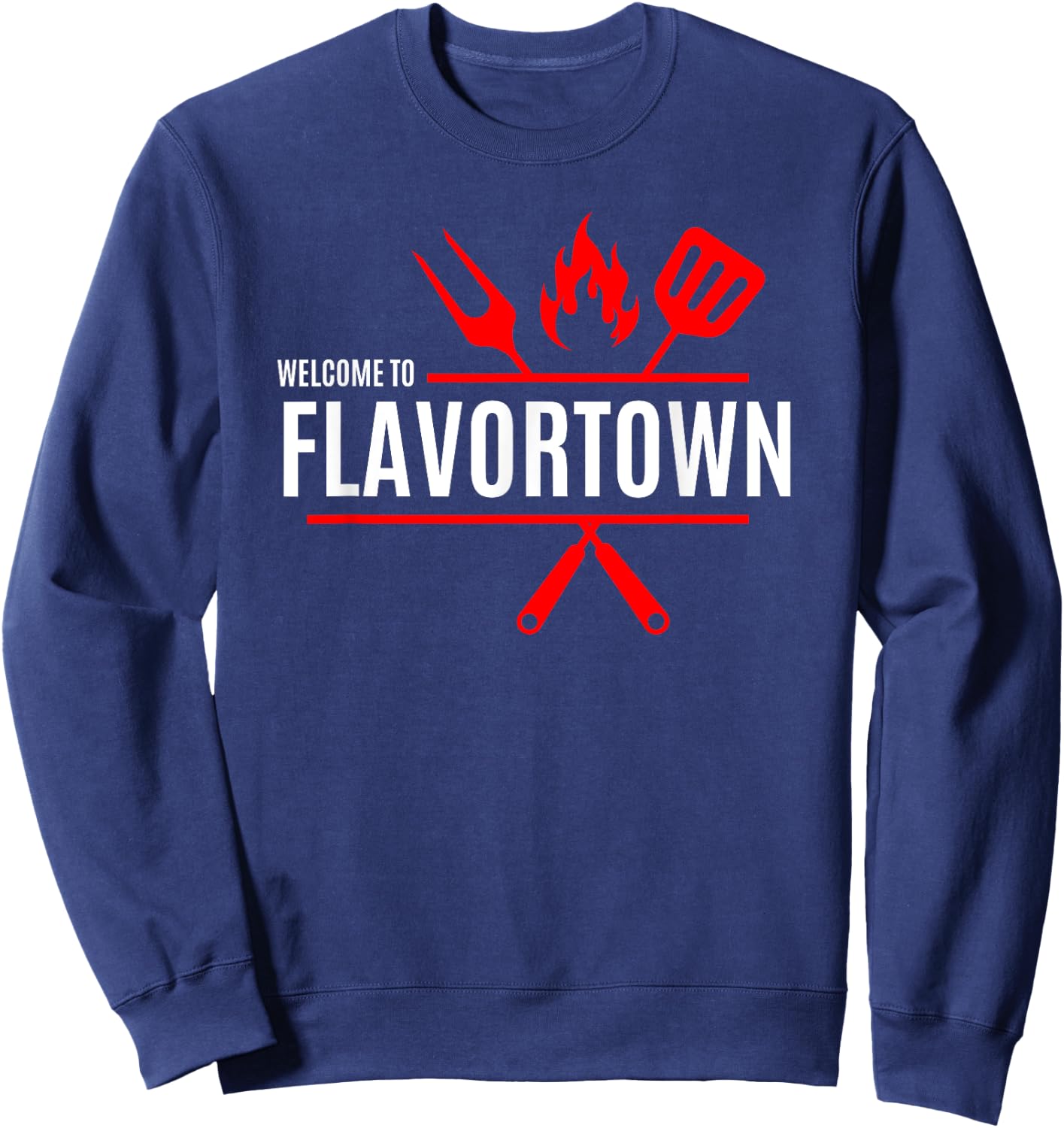 Flavortown Food Culture Sweatshirt - Sweatshirt | Navy