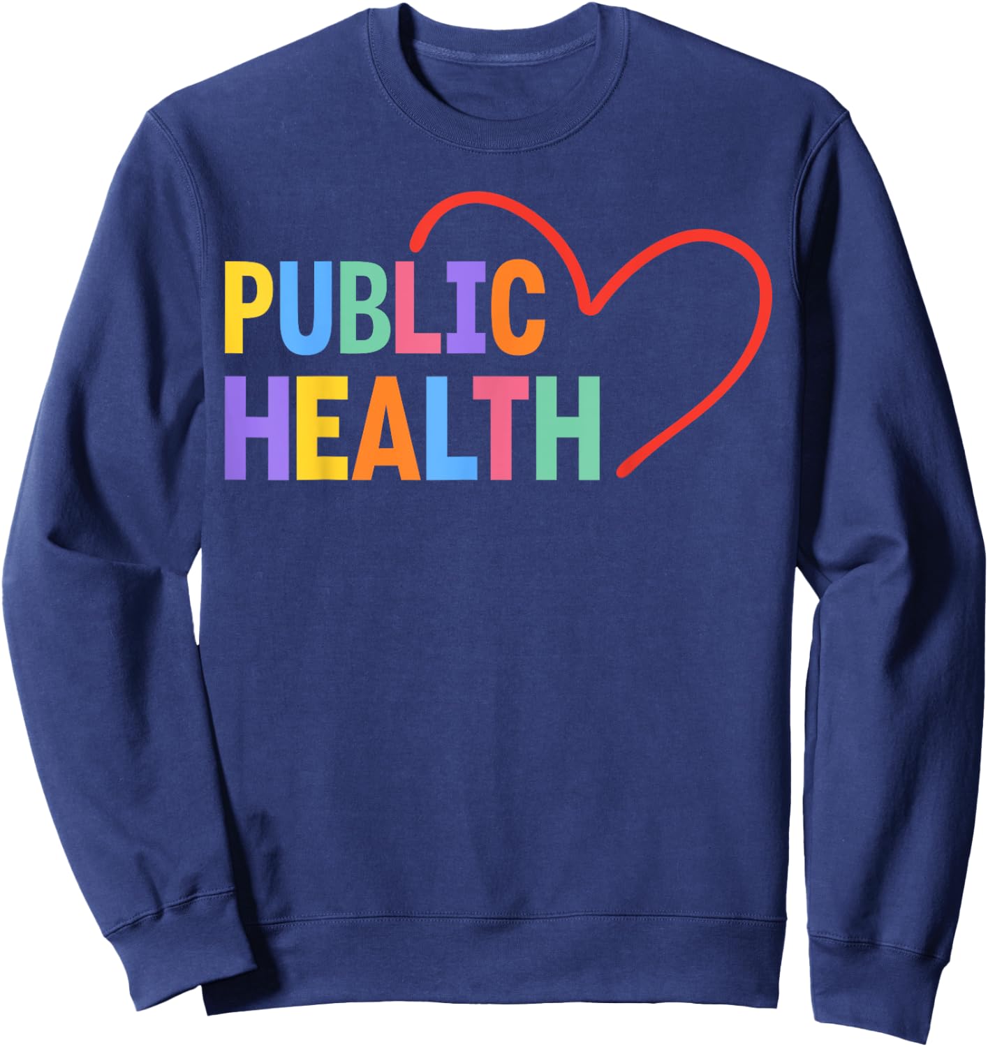 Public Health Heart Sweatshirt - Sweatshirt | Navy