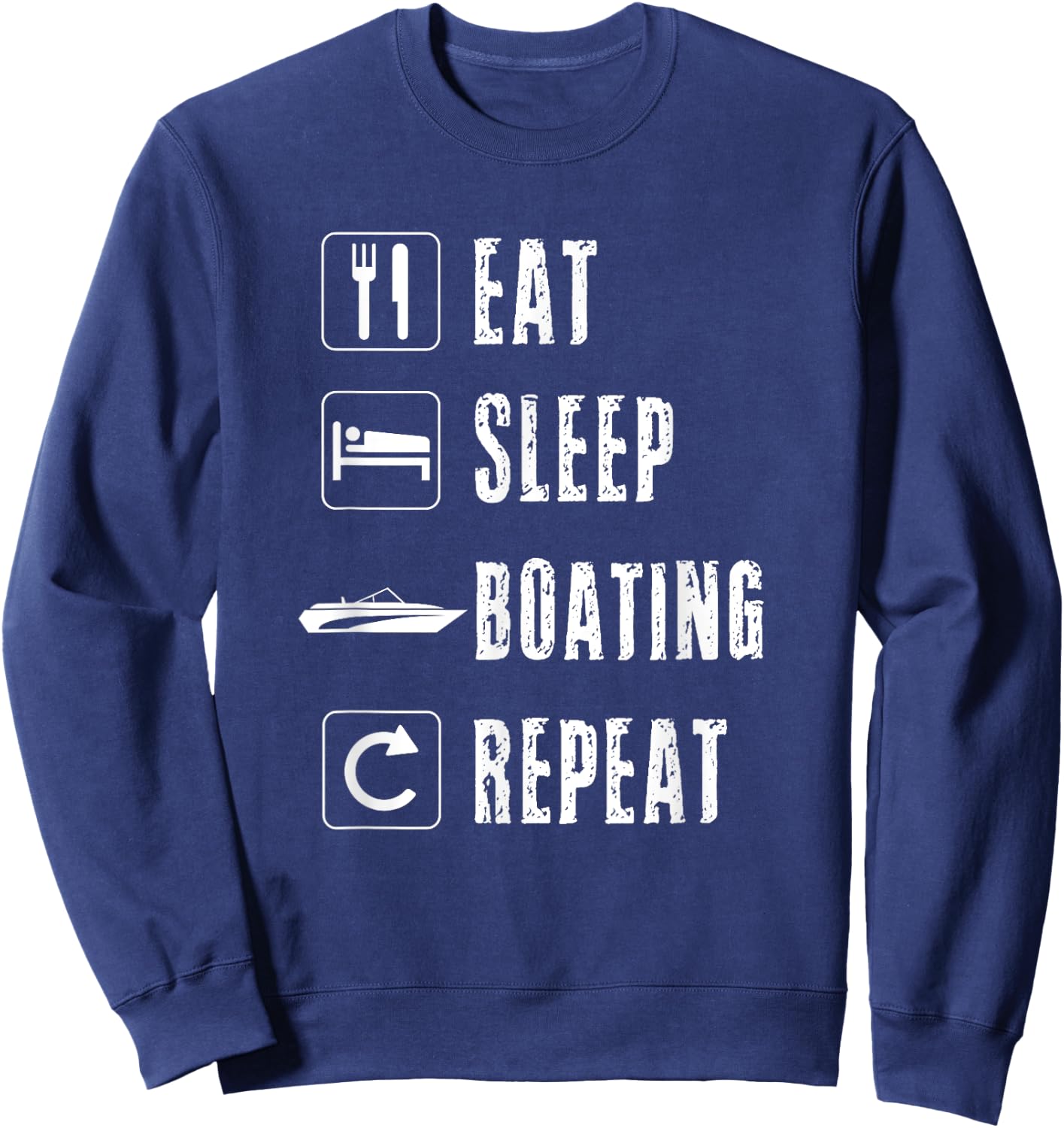 Boating Men Women Boataholic Boater Speed Powerboat Sailing Sweatshirt - Sweatshirt | Navy