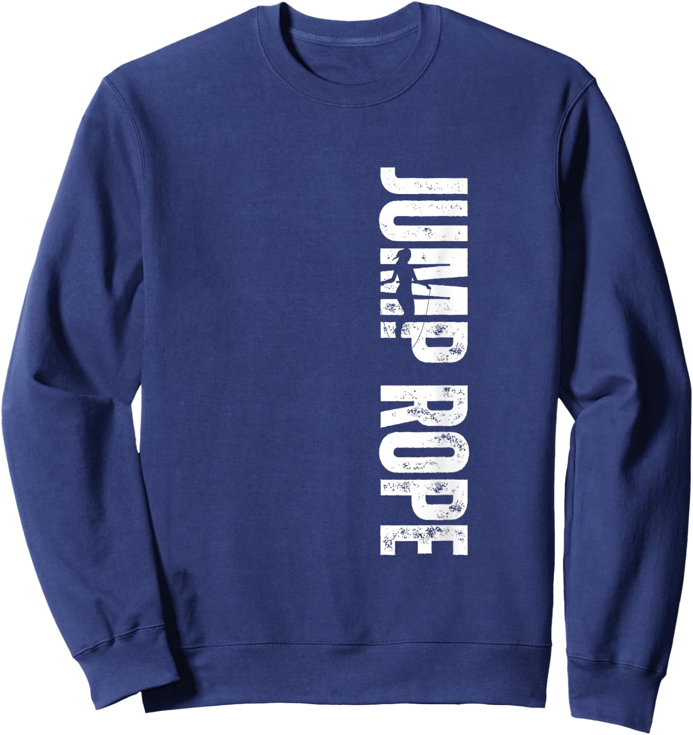 Jump Rope Vintage Distressed Jumping Rope Sweatshirt - Sweatshirt | Navy