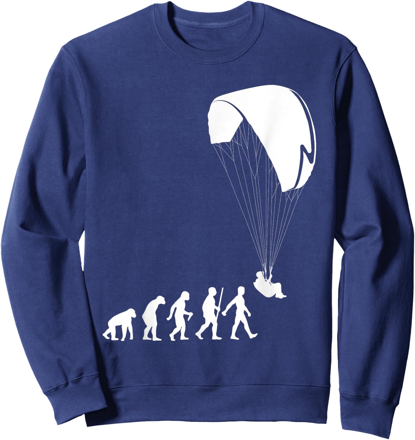 Cool Paragliding Design Women Paramotor Paraglider Sweatshirt - Sweatshirt | Navy