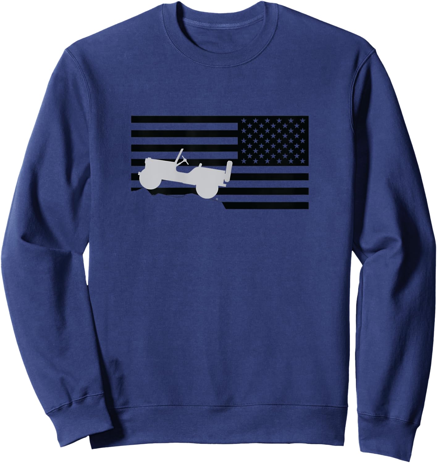 Jeep Flag Black Sweatshirt - Sweatshirt | Navy