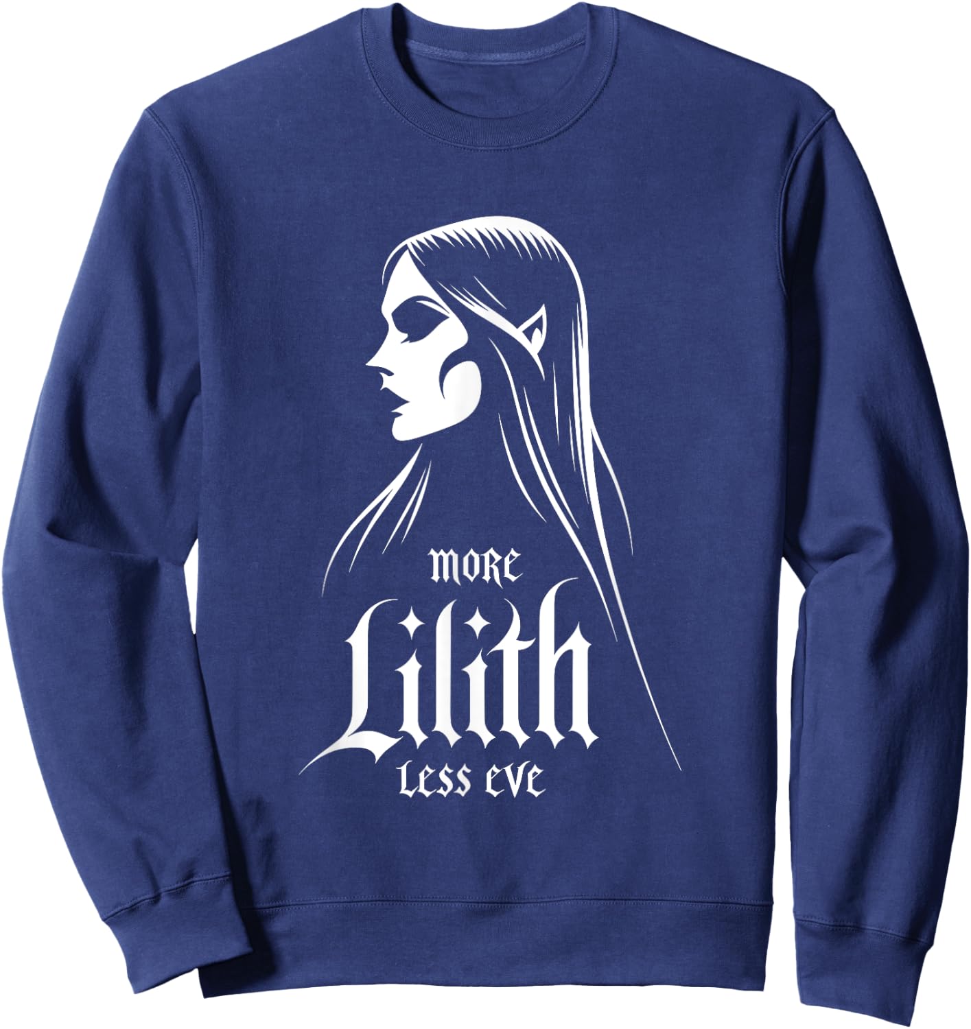 Lilith Demon Gothic Mythology Folklore Satanic Dark Occult Sweatshirt - Sweatshirt | Navy
