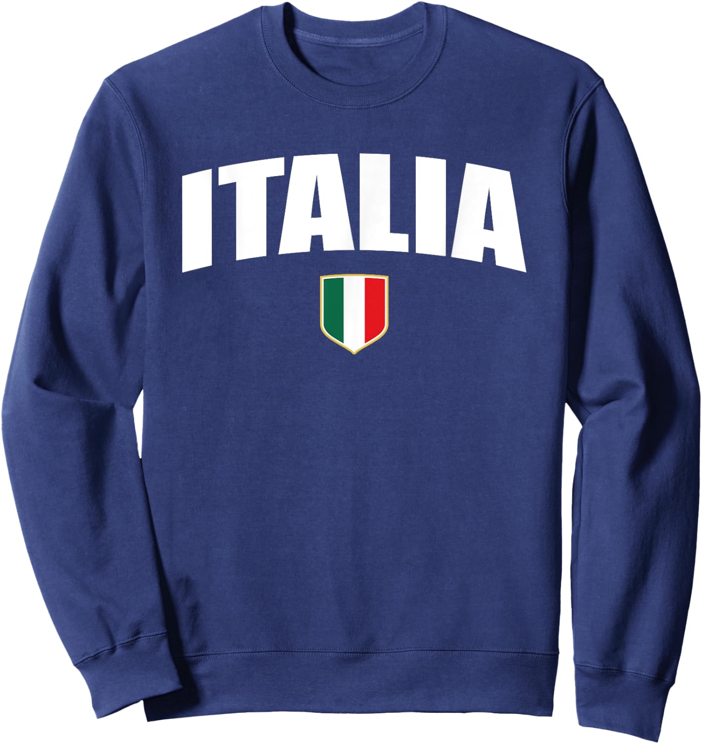 Italia Vintage Italian Flag Italy Retro Throwback Women Sweatshirt - Sweatshirt | Navy
