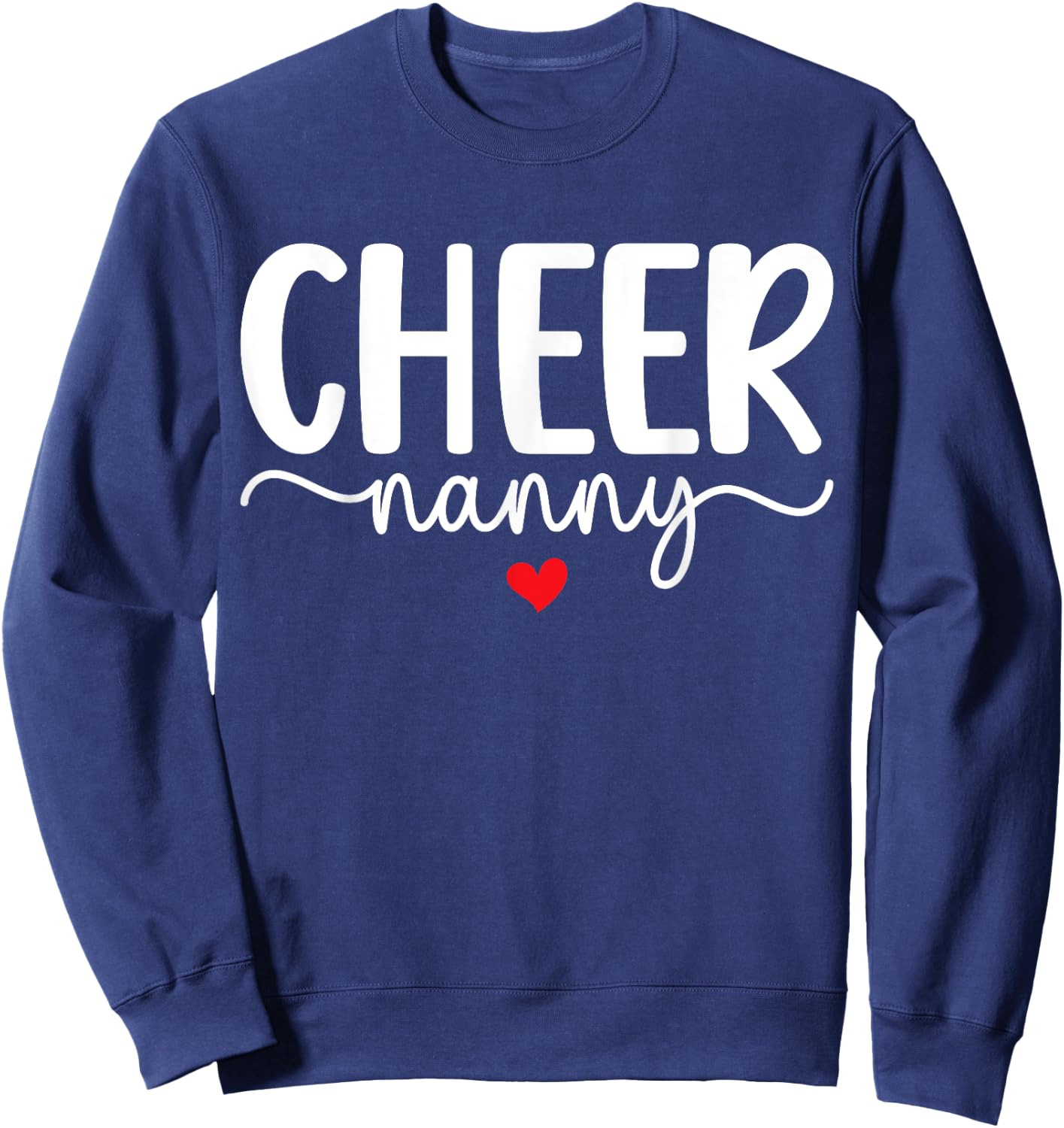 Cheer Nanny Grandma Boho Nanny Of A Cheerleader Nanny Sweatshirt - Sweatshirt | Navy