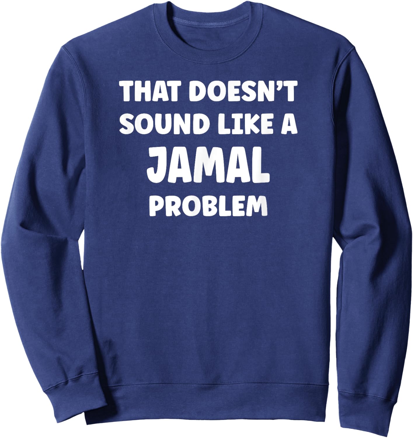 JAMAL Personalized Custom Boys JAMAL Name Sweatshirt - Sweatshirt | Navy