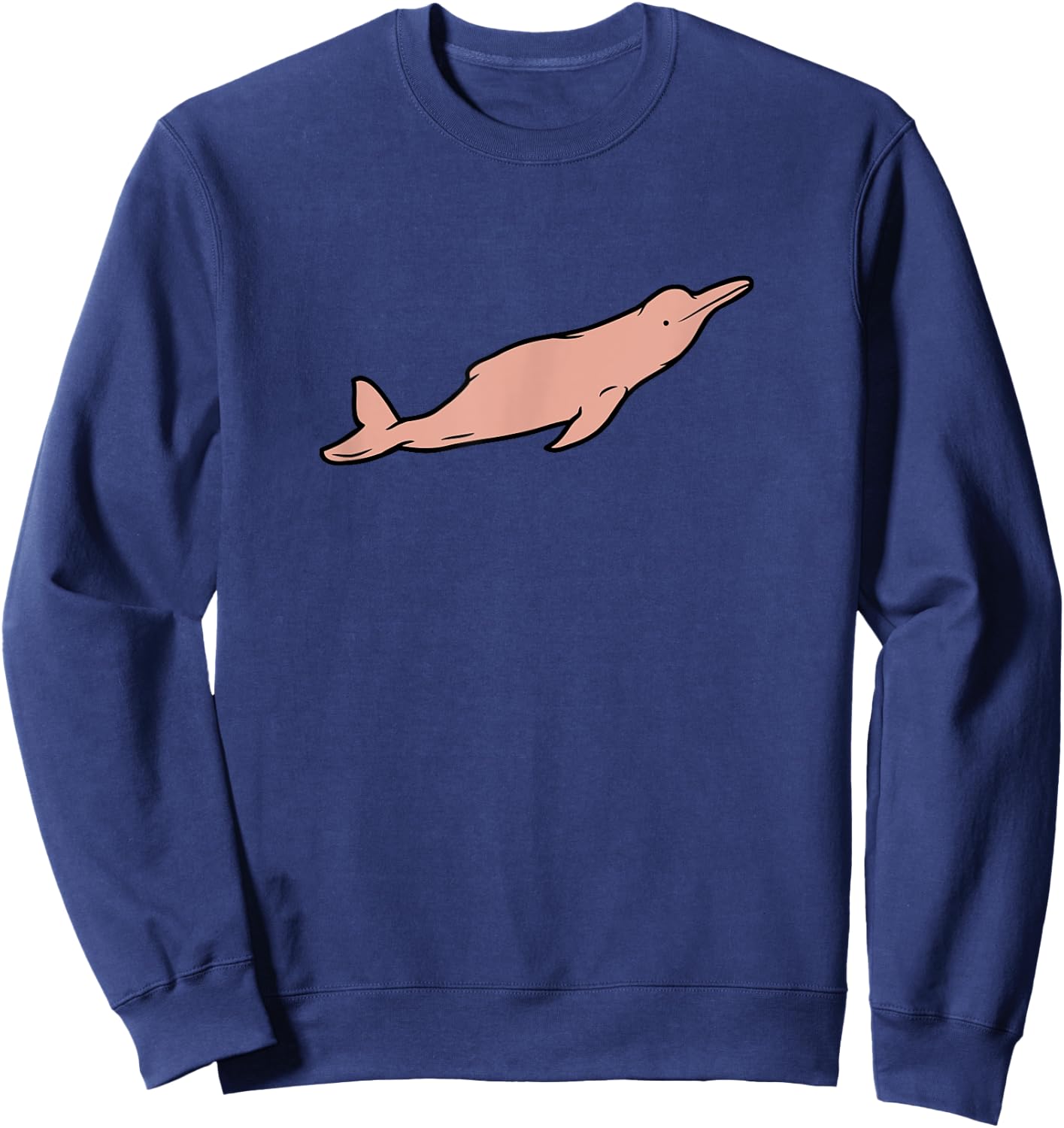 A mazon River Pink Dolphin Pink River Dolphin Sweatshirt - Sweatshirt | Navy