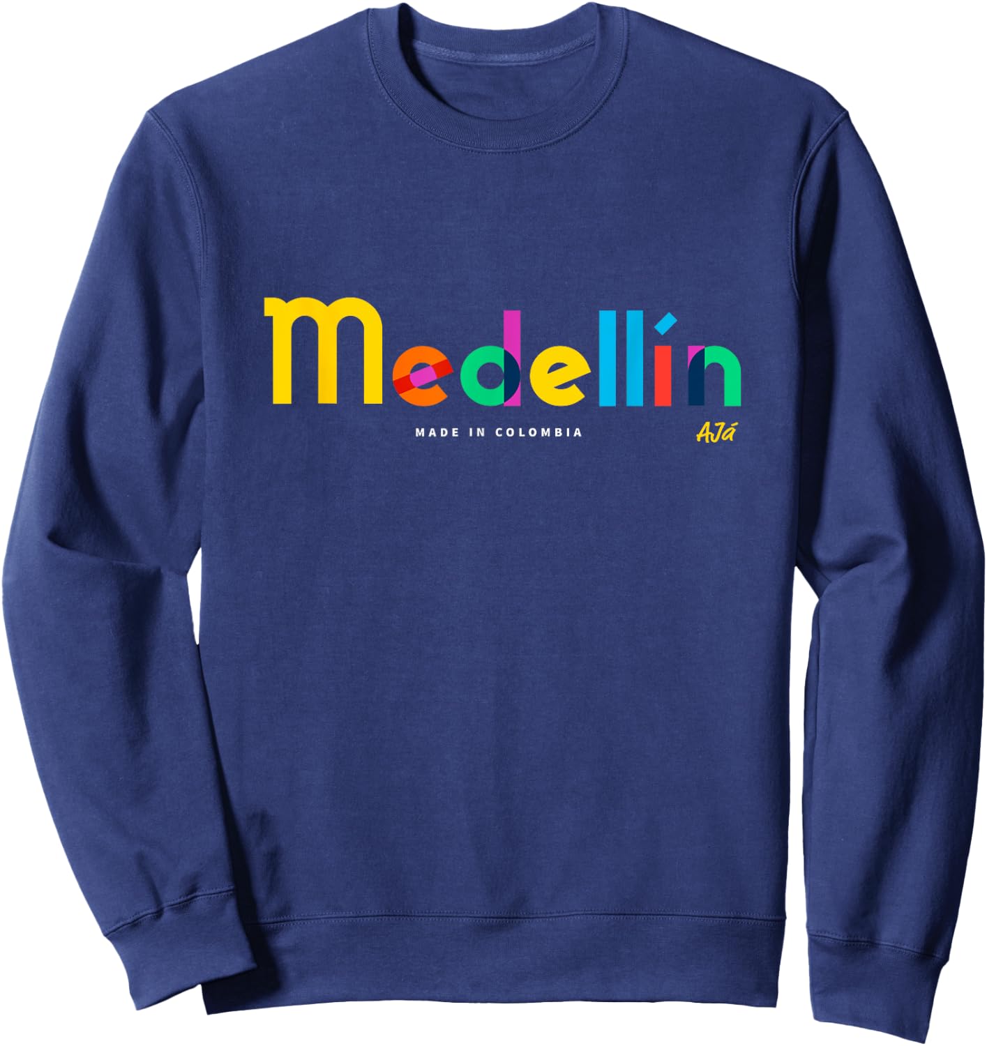 Hecho en Medellín - Colombia Funny Sweatshirt - Sweatshirt | Navy