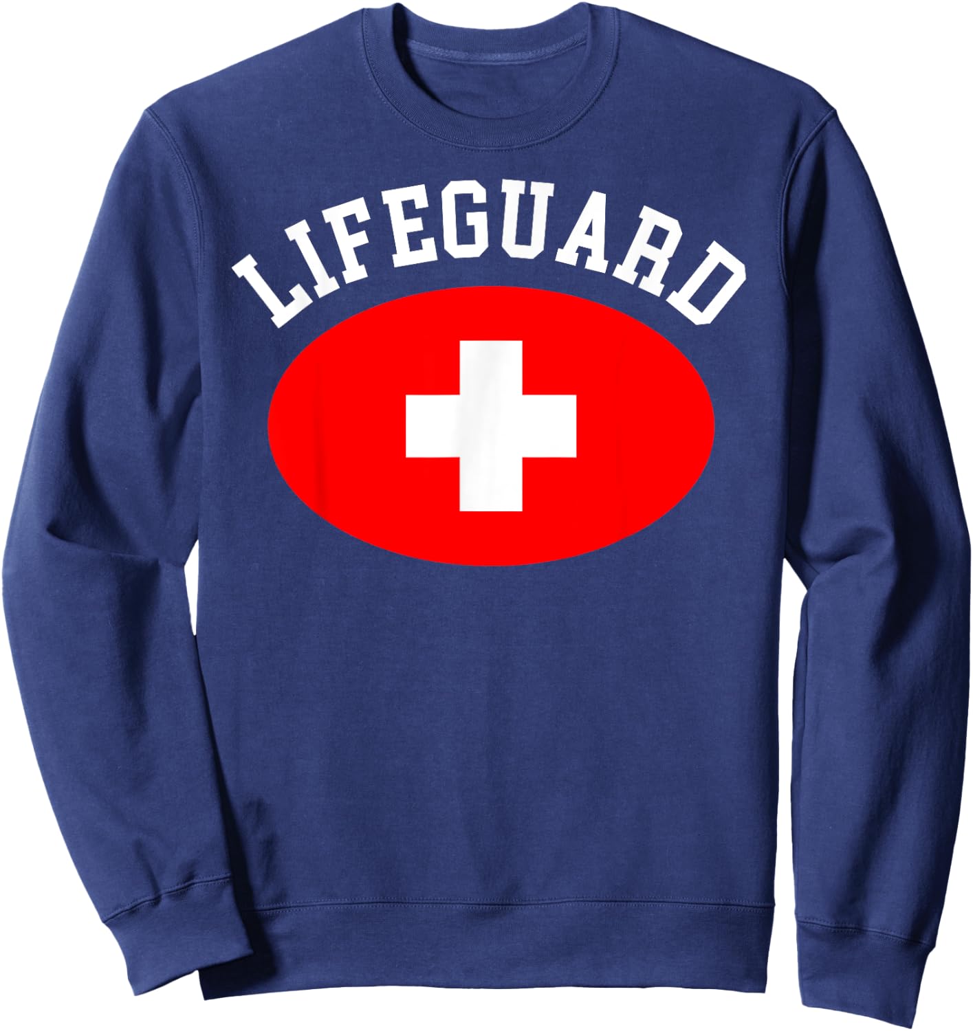 Funny Last Minute Halloween Lifeguard Costume Sweatshirt - Sweatshirt | Navy