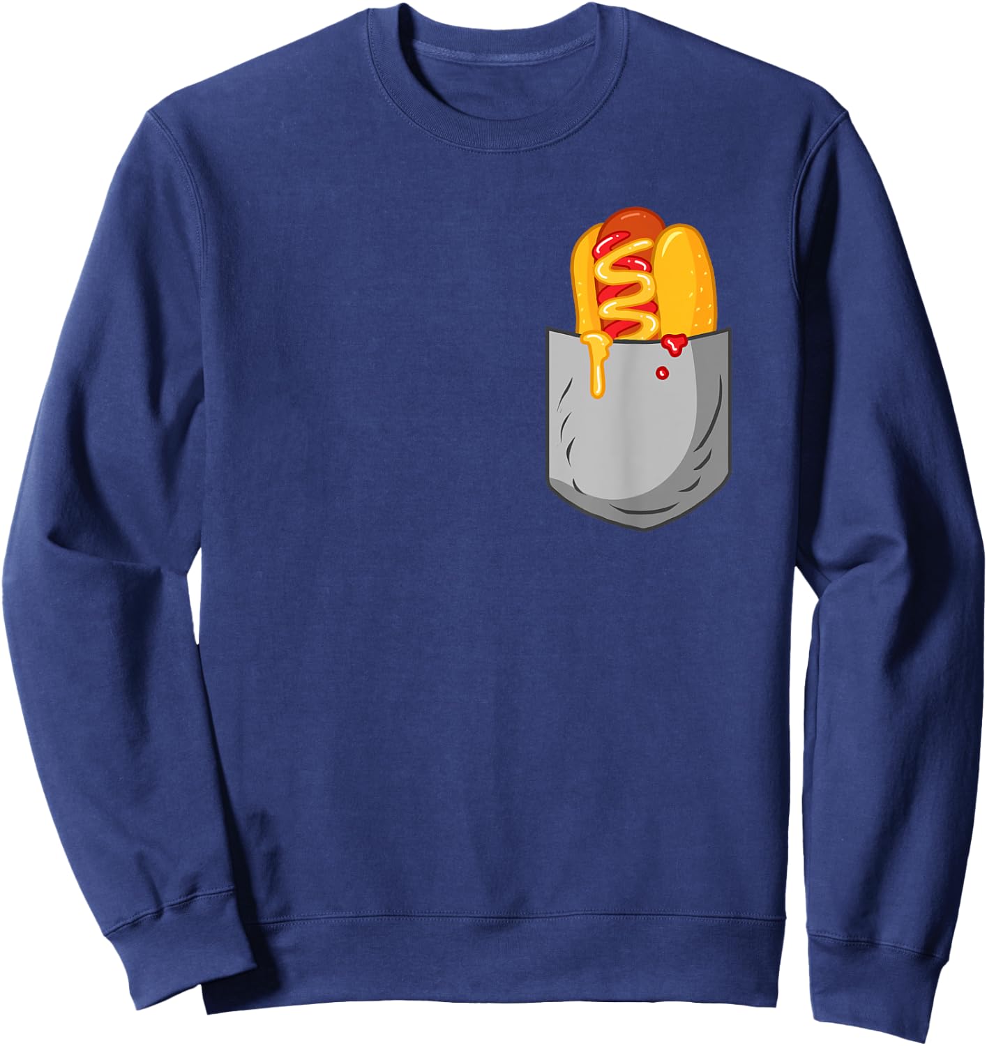 Hotdog Pockets Women Sweatshirt - Sweatshirt | Navy