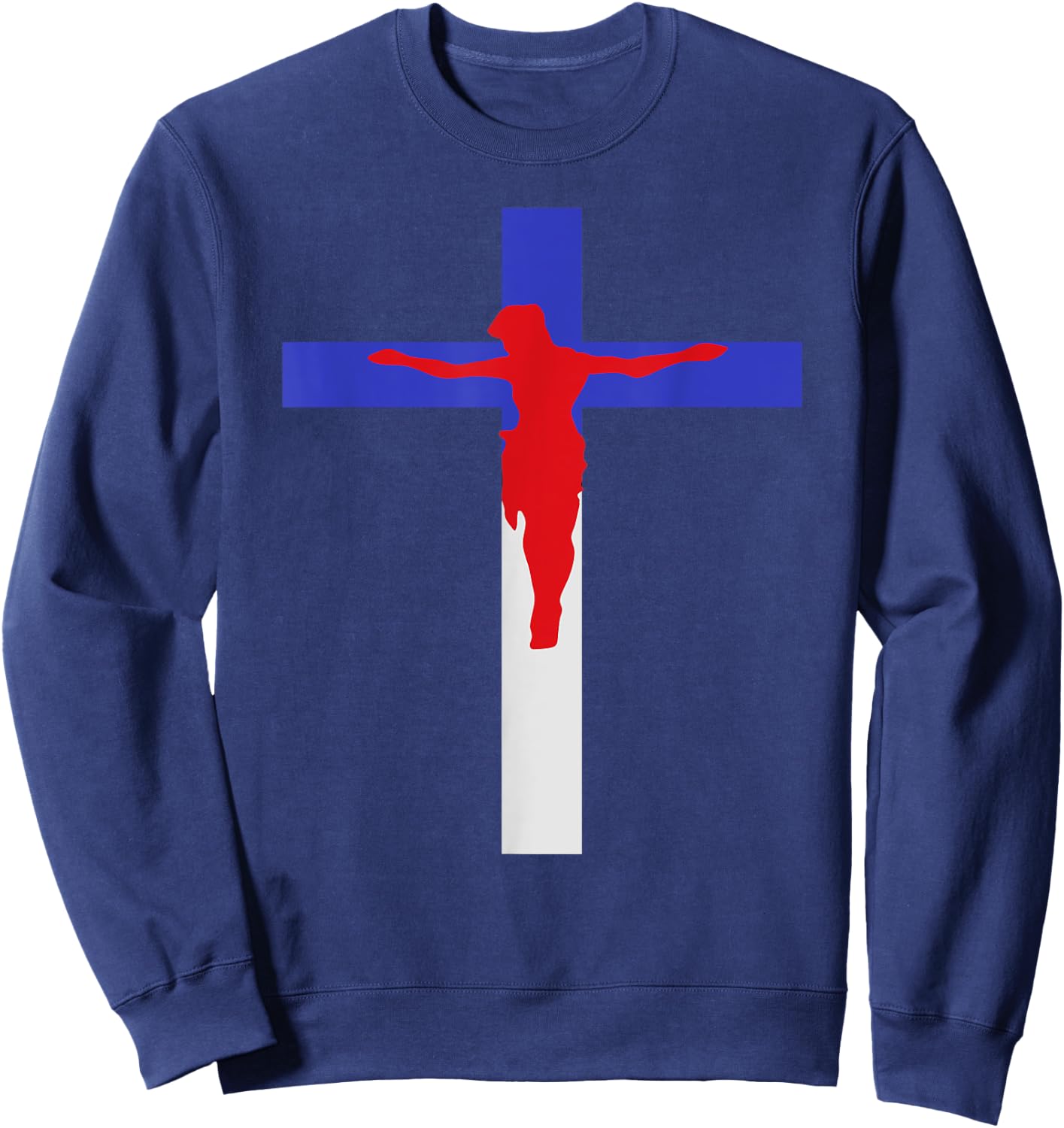 America Covered by Jesus Sweatshirt - Sweatshirt | Navy