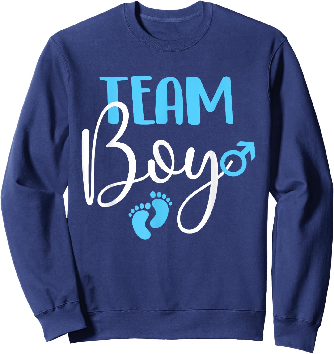 Team Boy - Gender Reveal Party Baby Shower Pregnancy Sweatshirt - Sweatshirt | Navy