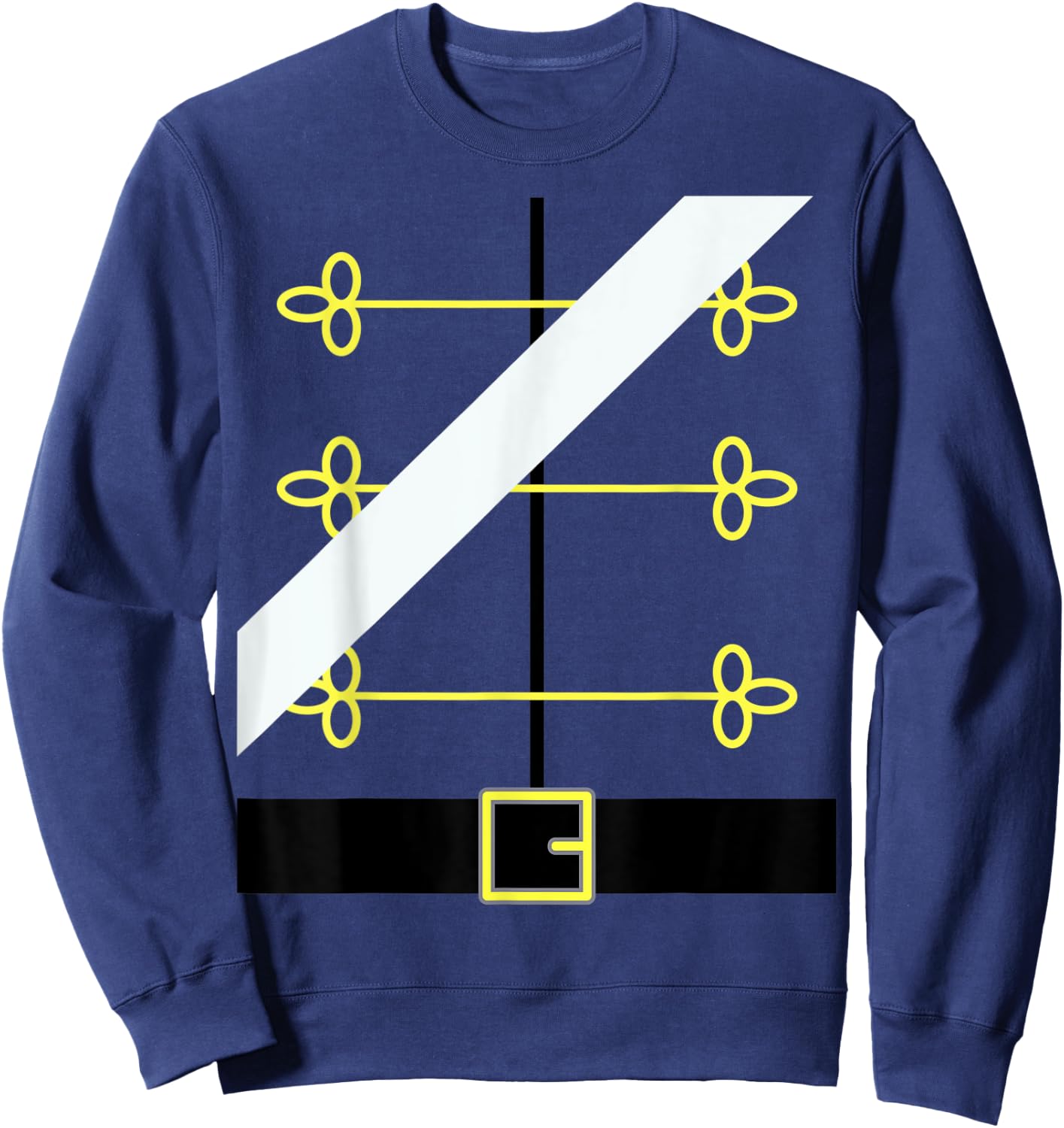 Nutcracker Toy Soldier Uniform, Funny Dress up Christmas Sweatshirt - Sweatshirt | Navy