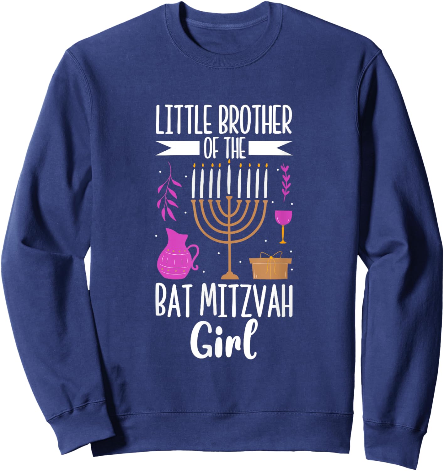 Little Brother of the Bat Mitzvah Sweatshirt - Sweatshirt | Navy