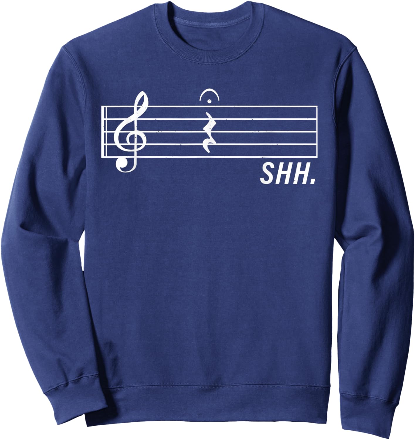 Music Art Women Musical Note Musician Music Teacher Sweatshirt - Sweatshirt | Navy