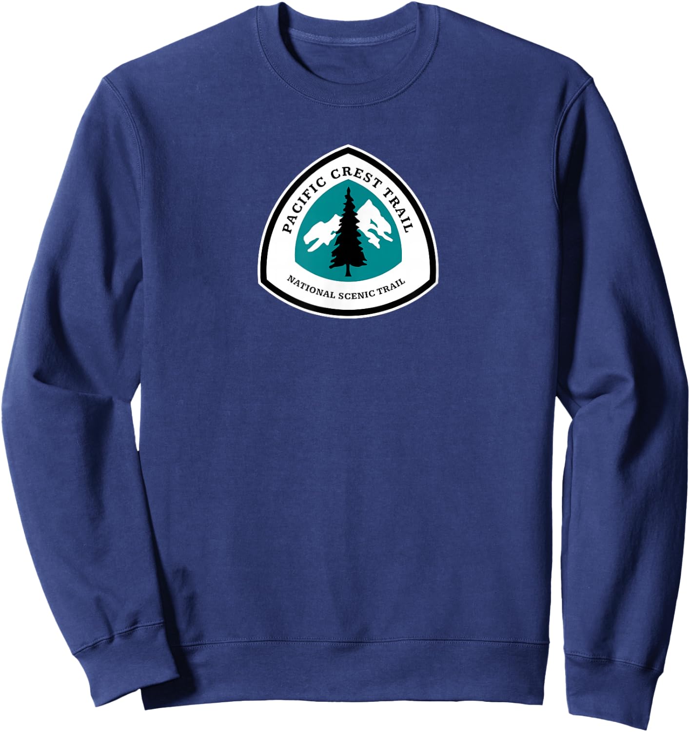 Pacific Crest Trail National Scenic Trail Sign Sweatshirt - Sweatshirt | Navy