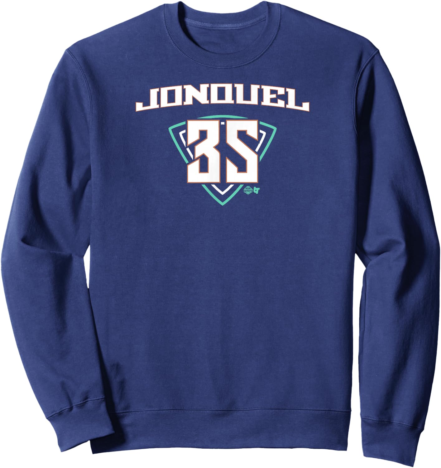 Jonquel Jones: NY 35 - New York Basketball Sweatshirt - Sweatshirt | Navy