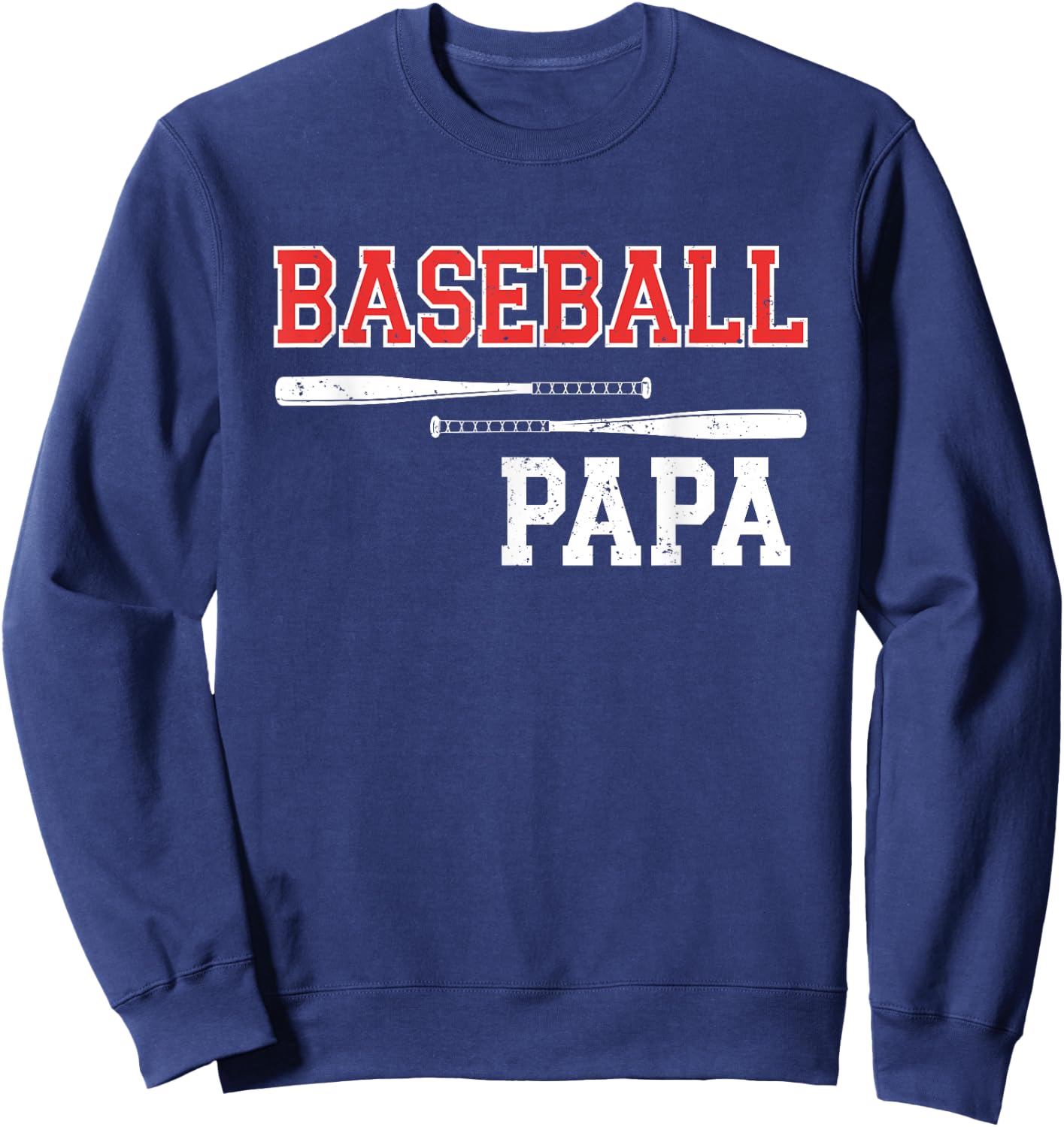 Baseball Papa Grandpa Grandson Games Sweatshirt - Sweatshirt | Navy