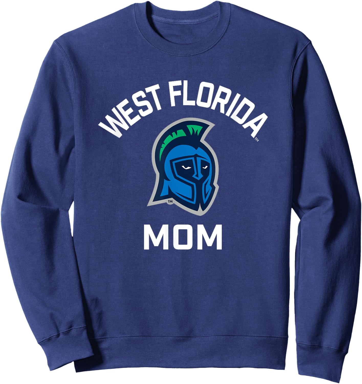 University of West Florida UWF Argonauts Arched Mom Sweatshirt - Sweatshirt | Navy
