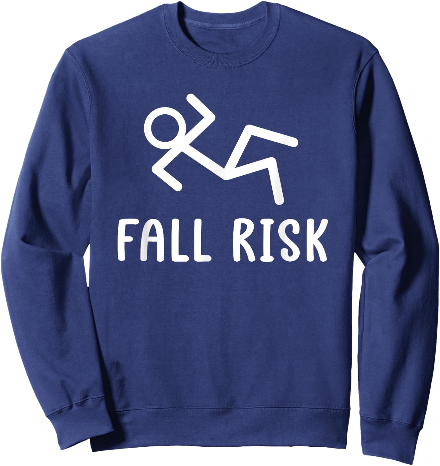Stick Stunts Fall Hazard Apparel Fall Risk Black Adults & Kids Small Short Sleeve Sweatshirt - Sweatshirt | Navy
