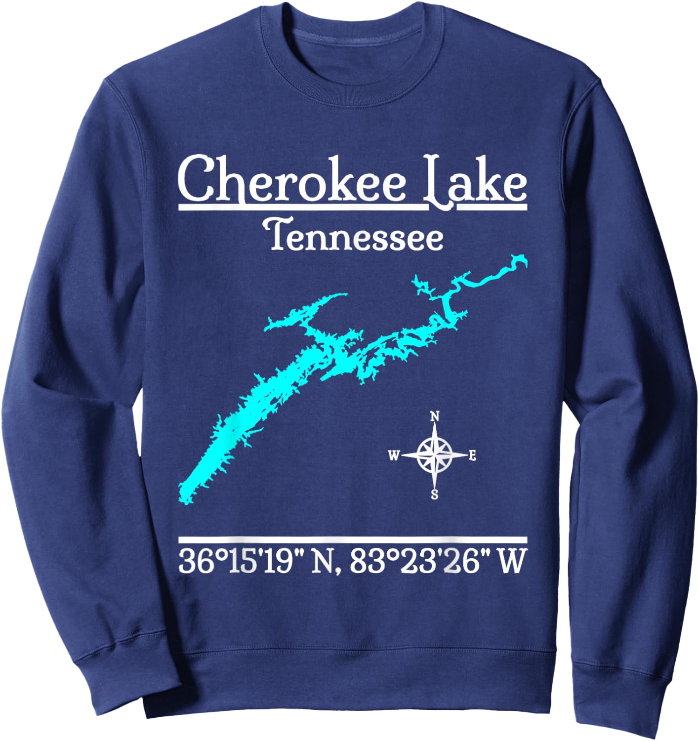 Cherokee Lake - Tennessee Sweatshirt - Sweatshirt | Navy