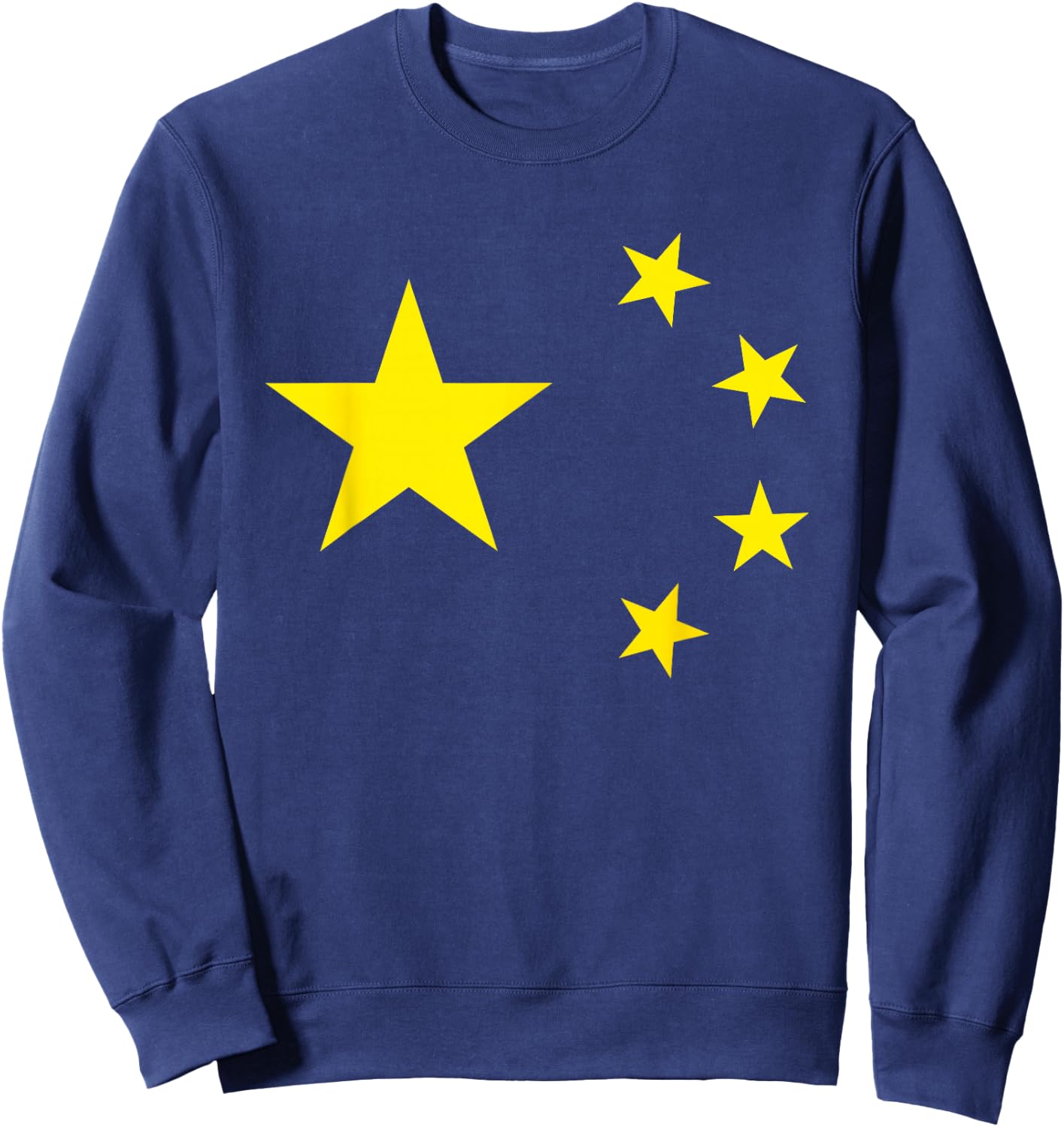 Chinese Flag China Stars Sweatshirt - Sweatshirt | Navy