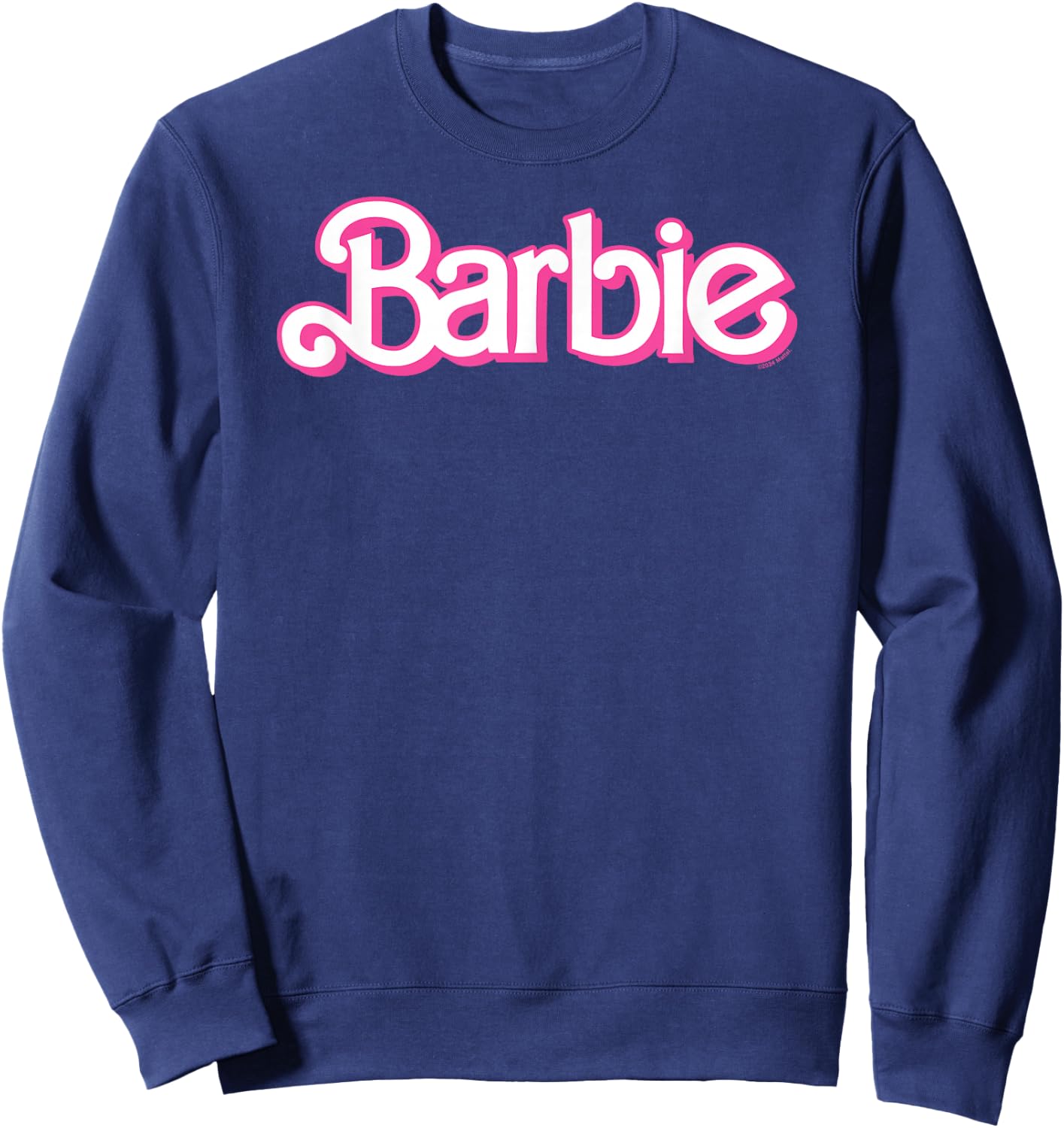 Barbie Retro Pink and White Logo Sweatshirt - Sweatshirt | Navy