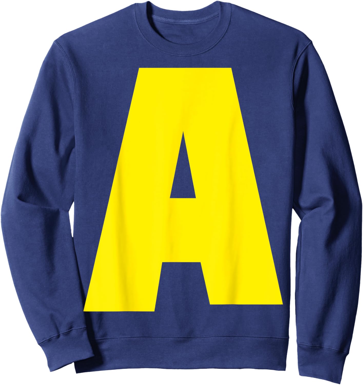 "A" Letter Chipmunk Group Matching Funny Halloween Letter A Sweatshirt - Sweatshirt | Navy