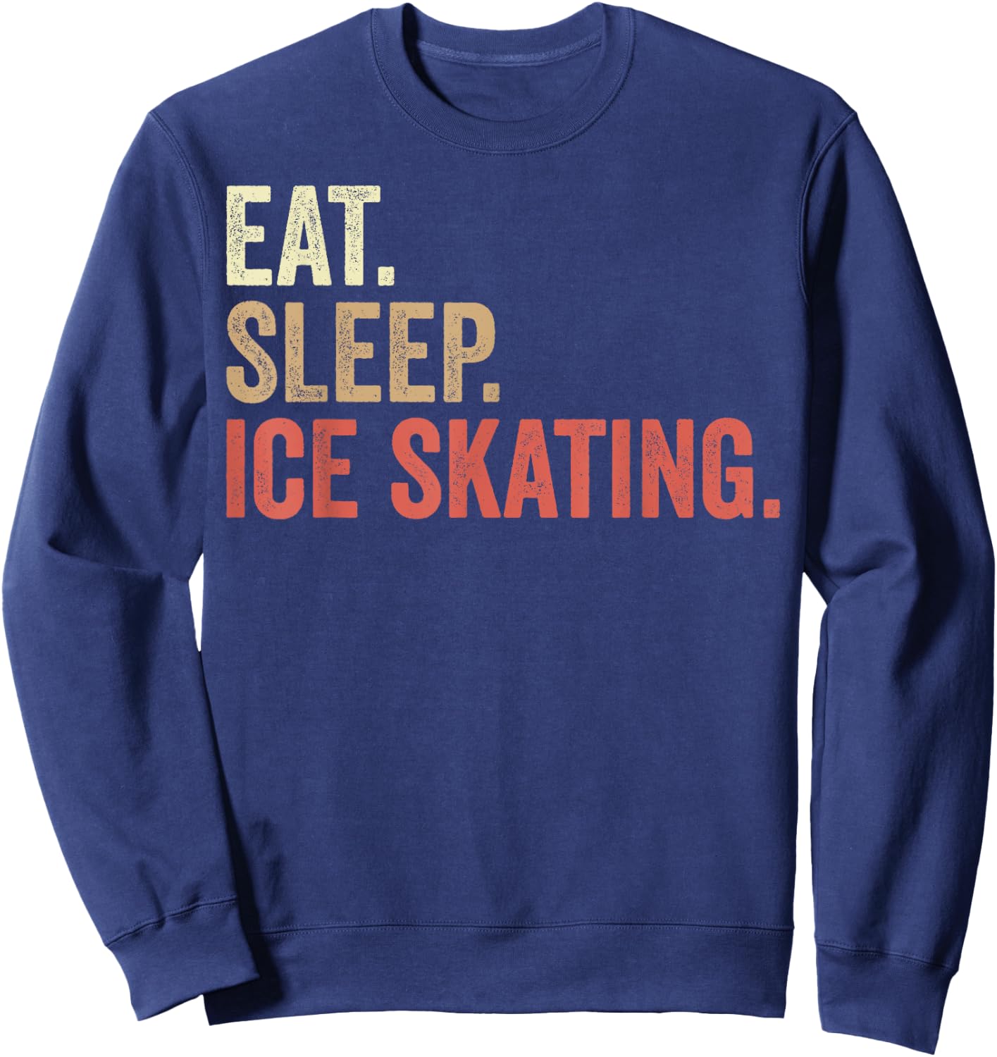 Funny Ice Skating Lovers Men Women Kids Figure Ice Skater Sweatshirt - Sweatshirt | Navy