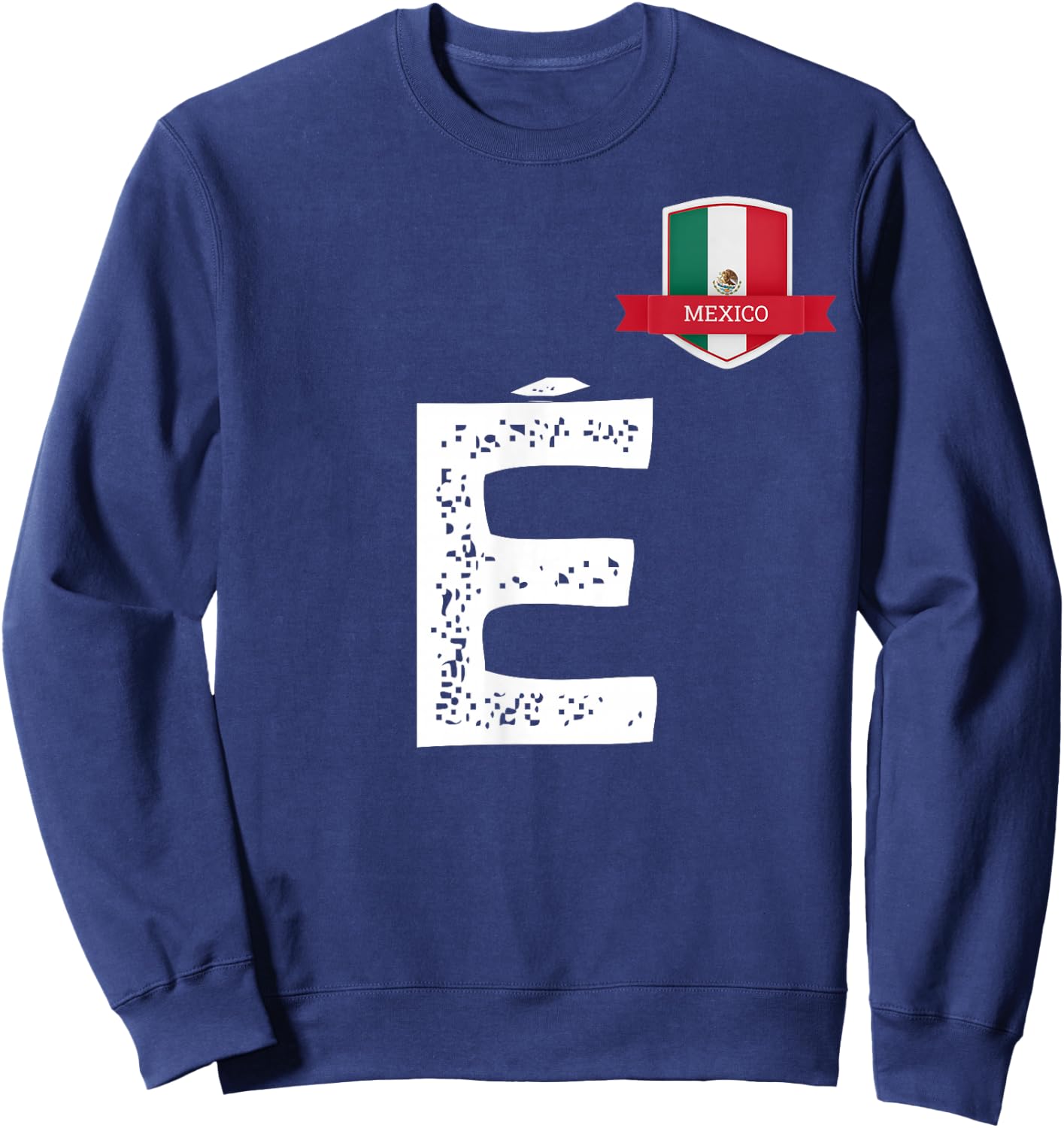 Mexico Man Flag E Mexican Mexico Sweatshirt - Sweatshirt | Navy