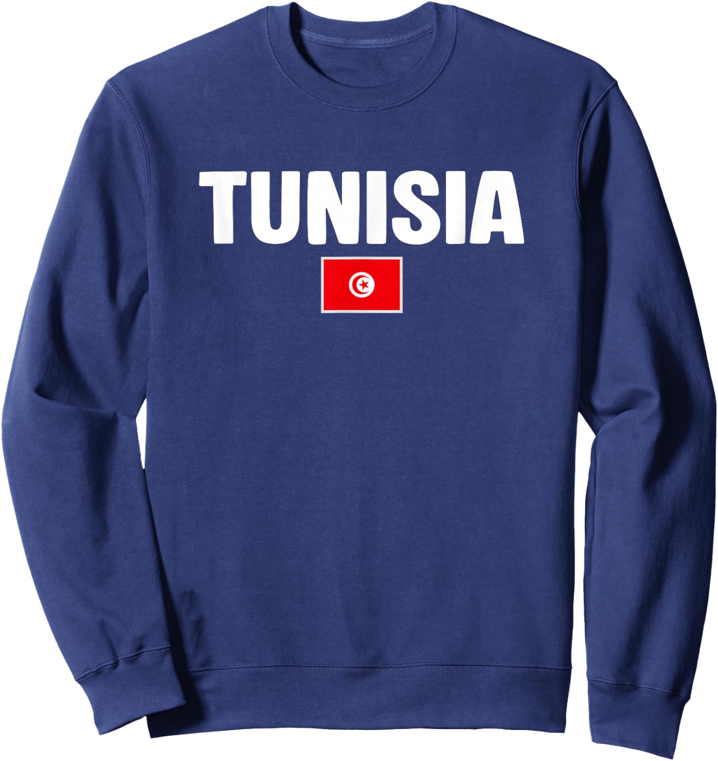 Tunisia Flag Sweatshirt - Sweatshirt | Navy