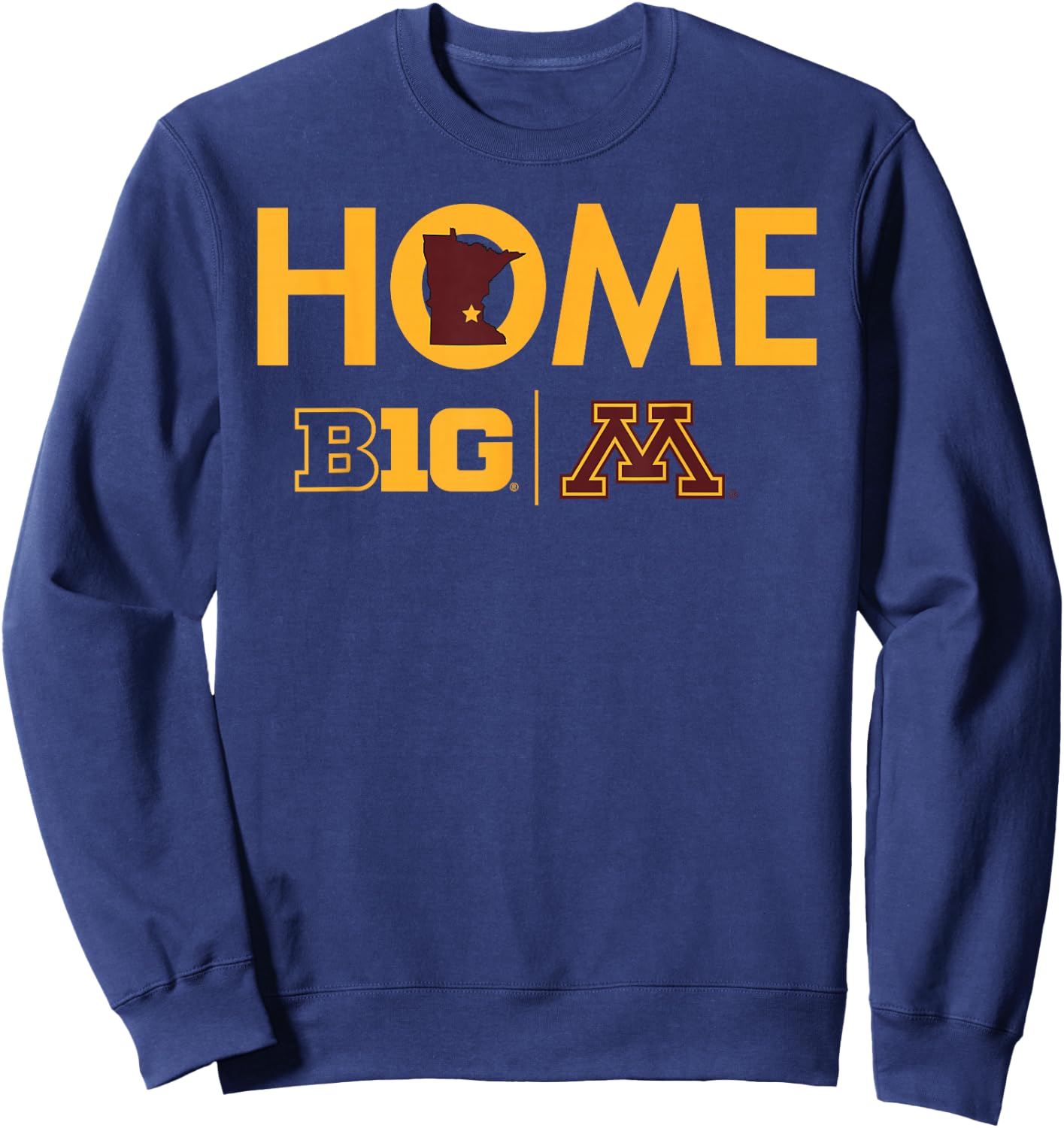 Minnesota Golden Gophers Big 10 Home Logo Sweatshirt - Sweatshirt | Navy