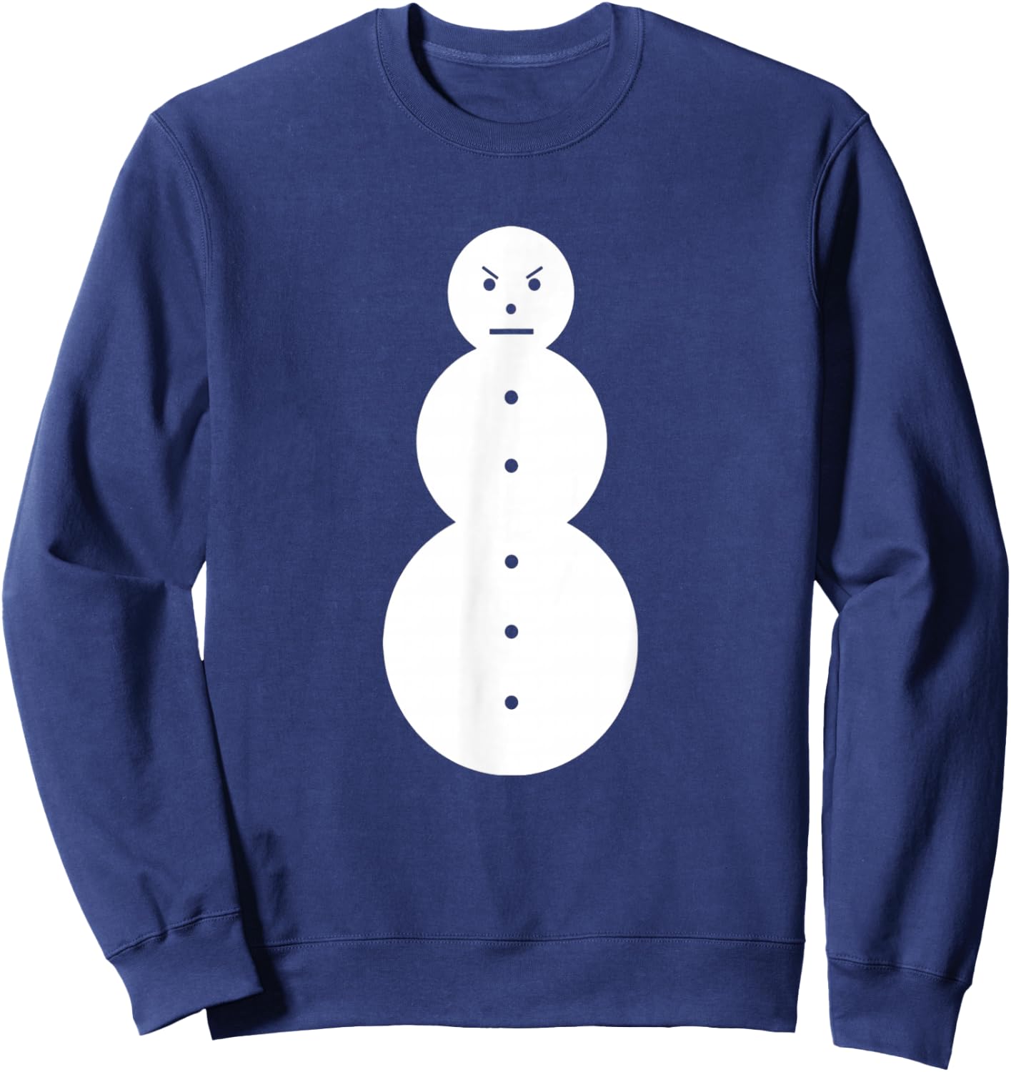 Funny Angry Snowman - The Jeezy Snowman Sweatshirt - Sweatshirt | Navy