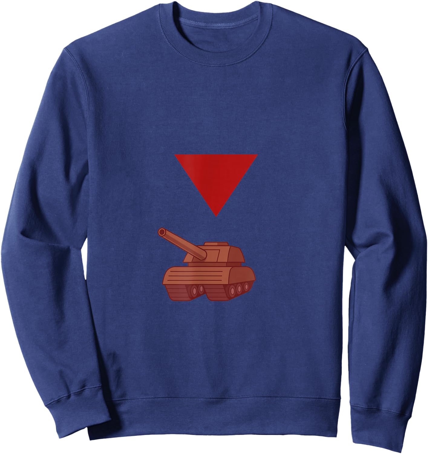 Red Triangle and Curb Sweatshirt - Sweatshirt | Navy