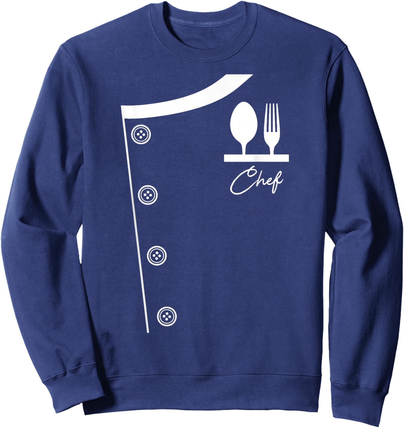 Chef Shirt Uniform Jacket Cooking Gift Sweatshirt - Sweatshirt | Navy