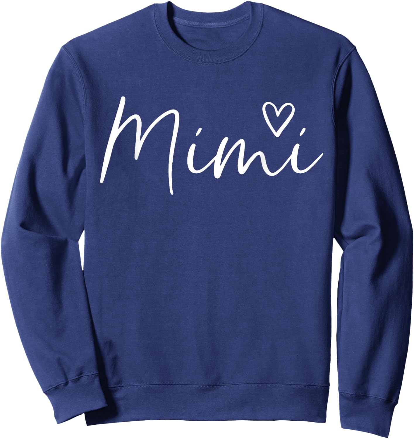 Mimi Gifts Grandma Heart Mother's Day Mimi Sweatshirt - Sweatshirt | Navy